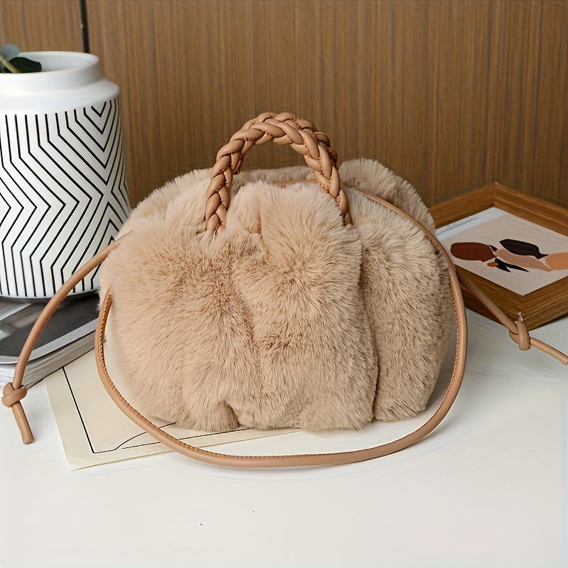 Pomme Plush Crossbody Bag