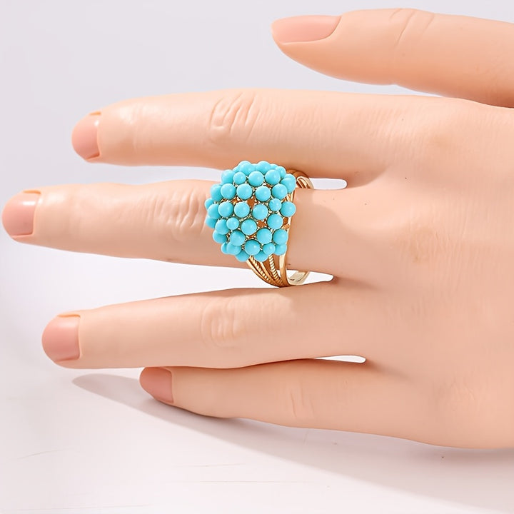 Capri Bloom Cluster Ring