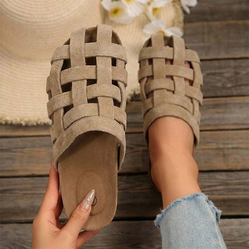 Venice Suede Weave Mule