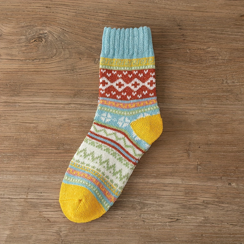 Winter Motif Knit Sock Set