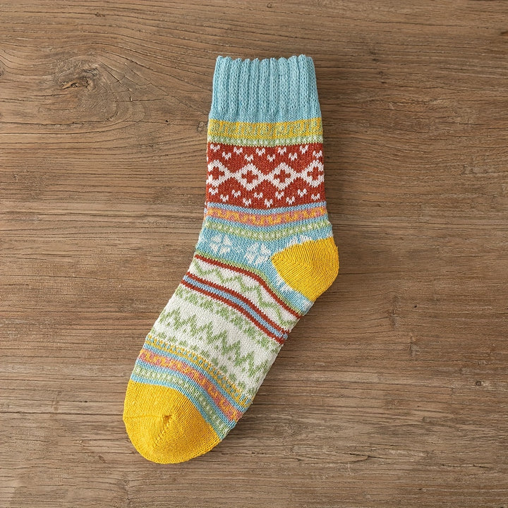 Winter Motif Knit Sock Set