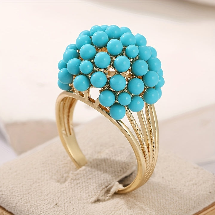 Capri Bloom Cluster Ring