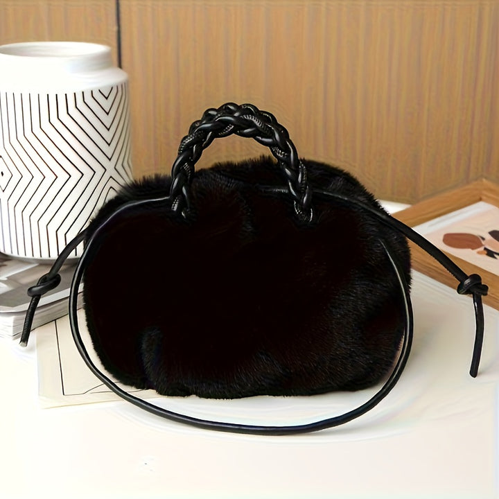 Pomme Plush Crossbody Bag