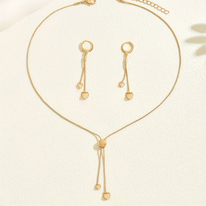 Heartline Necklace & Earring Set