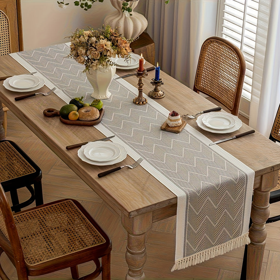 Tessa Fringe Table Runner