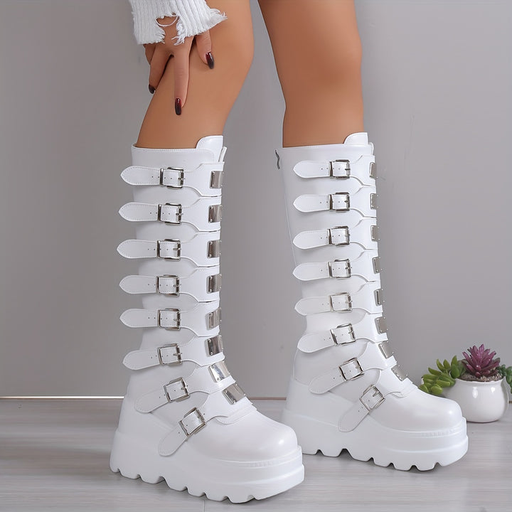 Valkyrie Buckle Platform Boot
