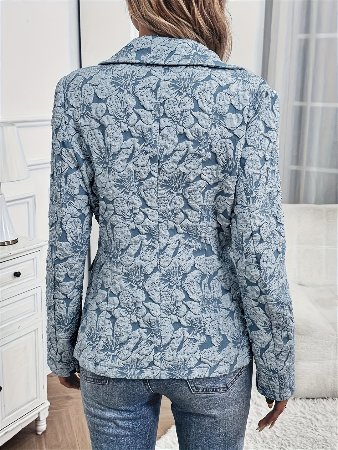 Rosé Jacquard Blazer