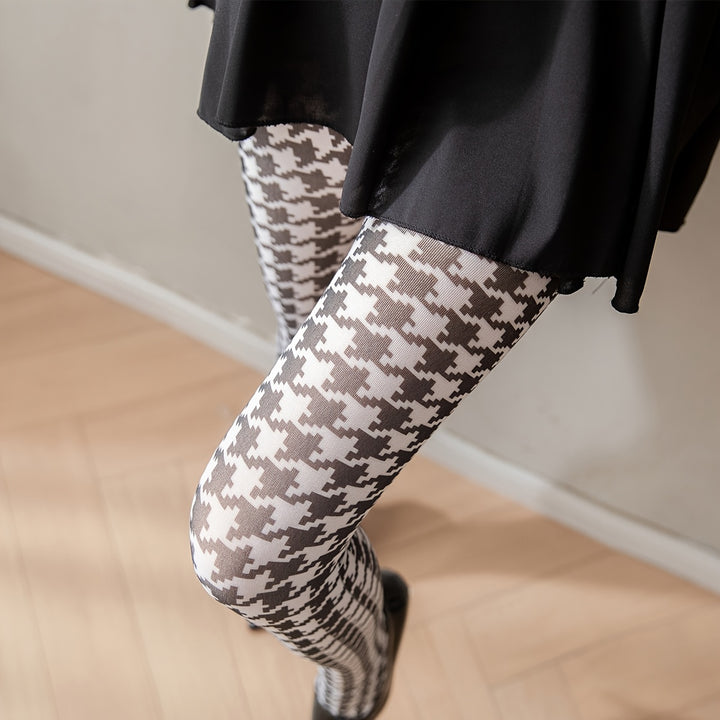 Icon Patterned Tights