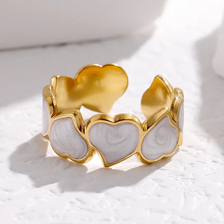 One Love Heart Link Ring