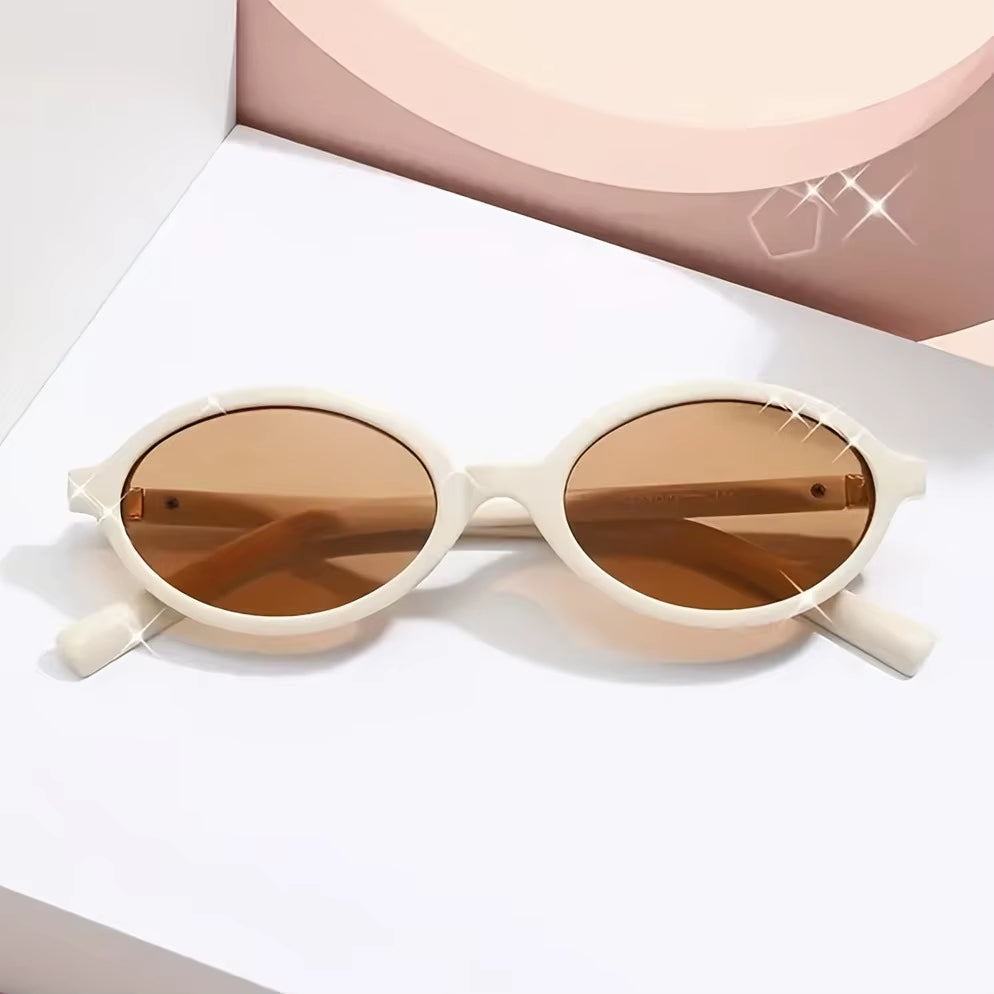 Demi Retro Oval Sunglasses