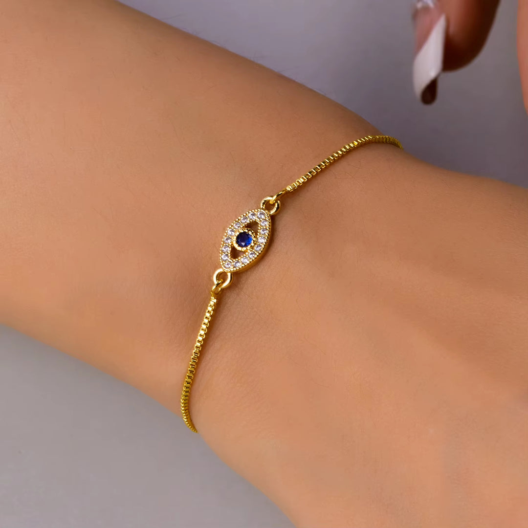Ethereal Eye Zircon Bracelet