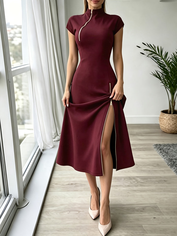 Valentina Zip Midi Dress