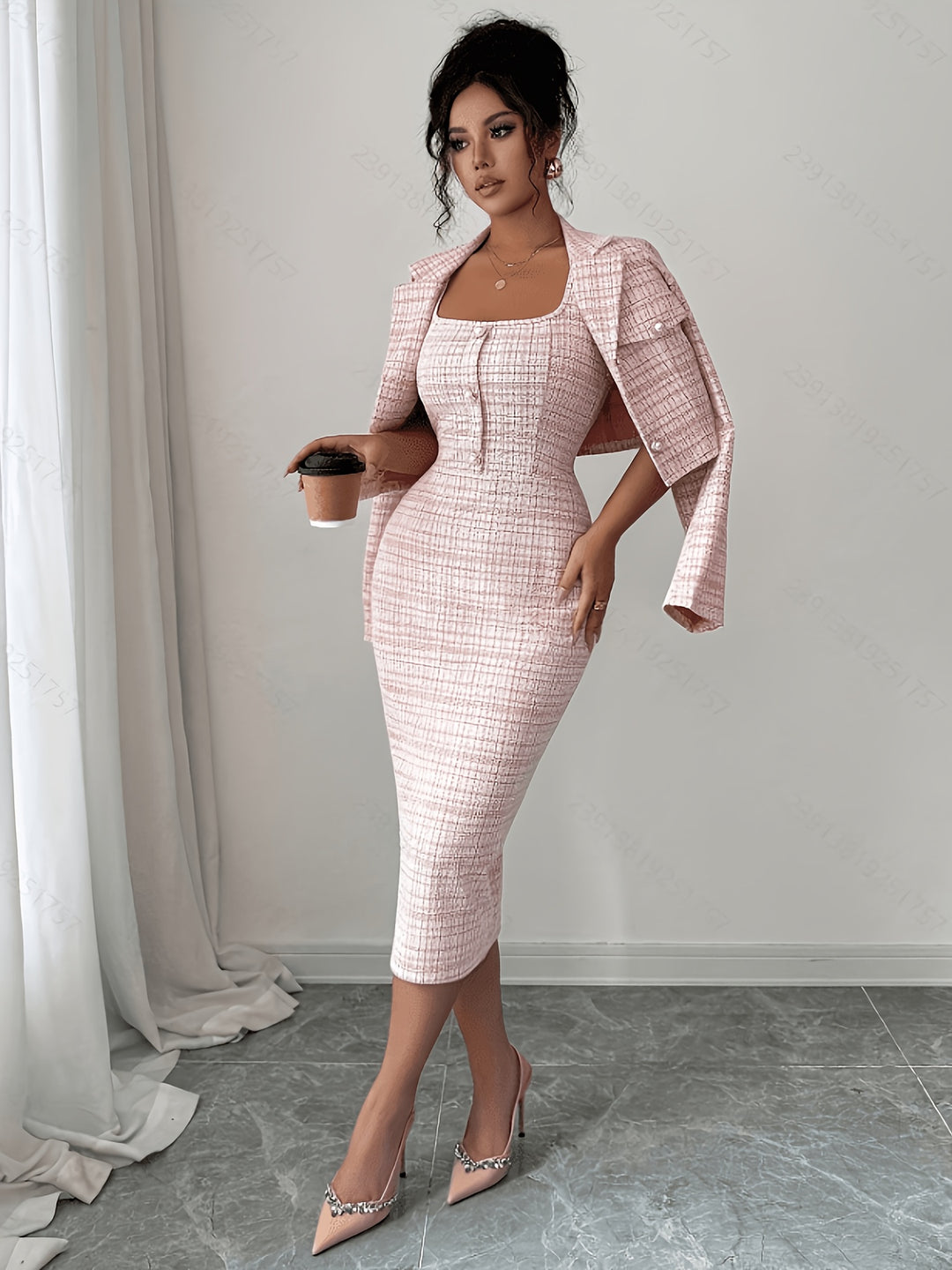 Beverly Plaid Tweed Set