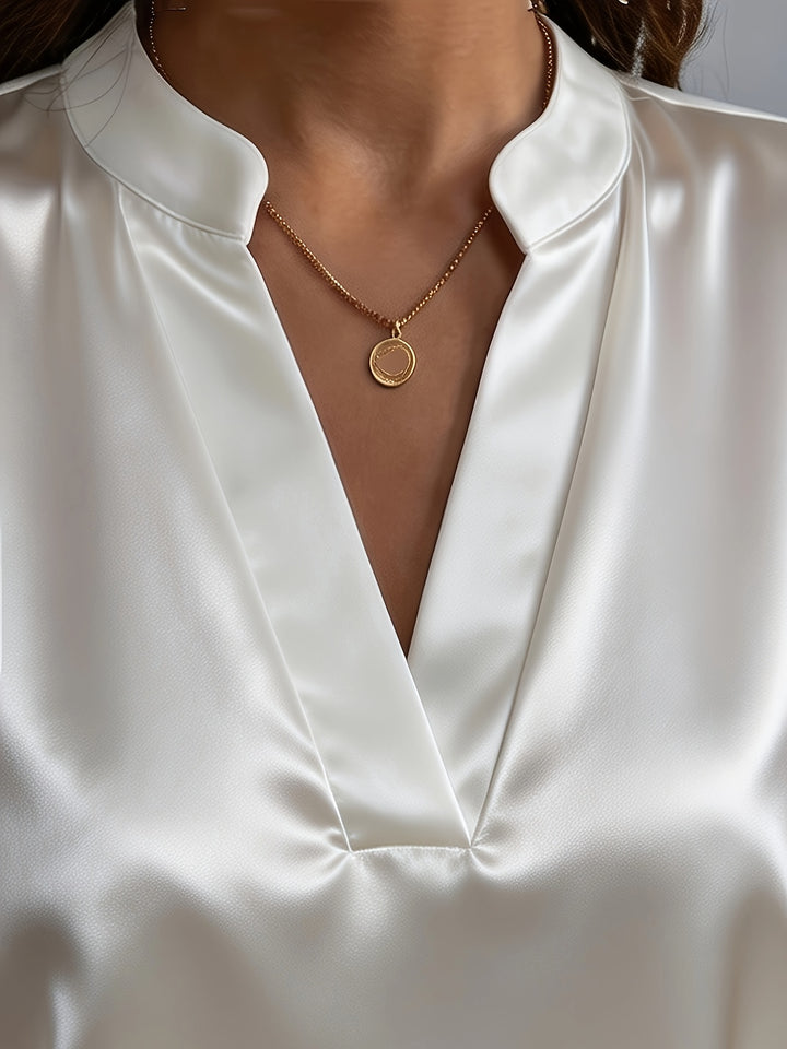 Lustre Satin Blouse