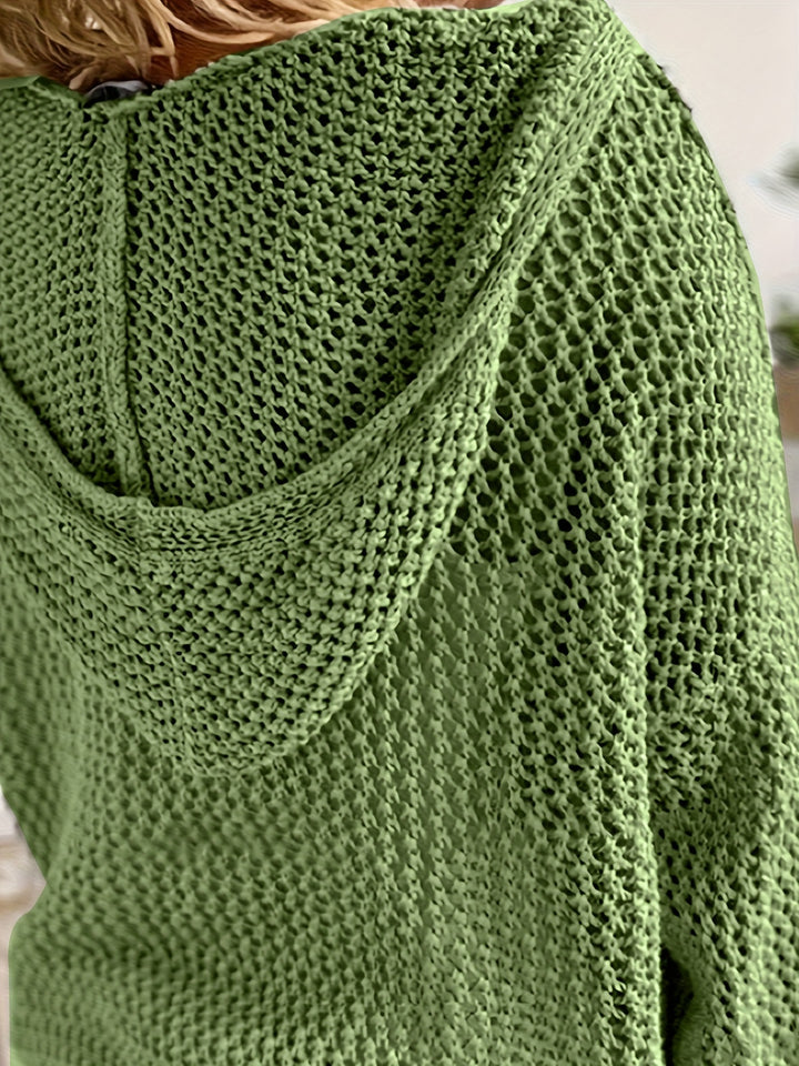 Meadow Open-Knit Hoodie