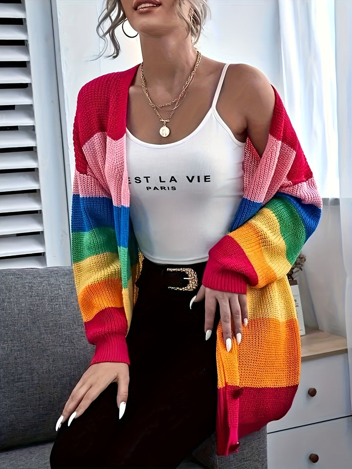 Rainbow Knit Cardigan