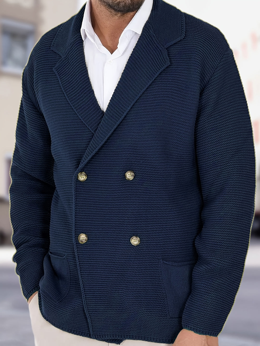 D'Angelo Textured Knit Blazer
