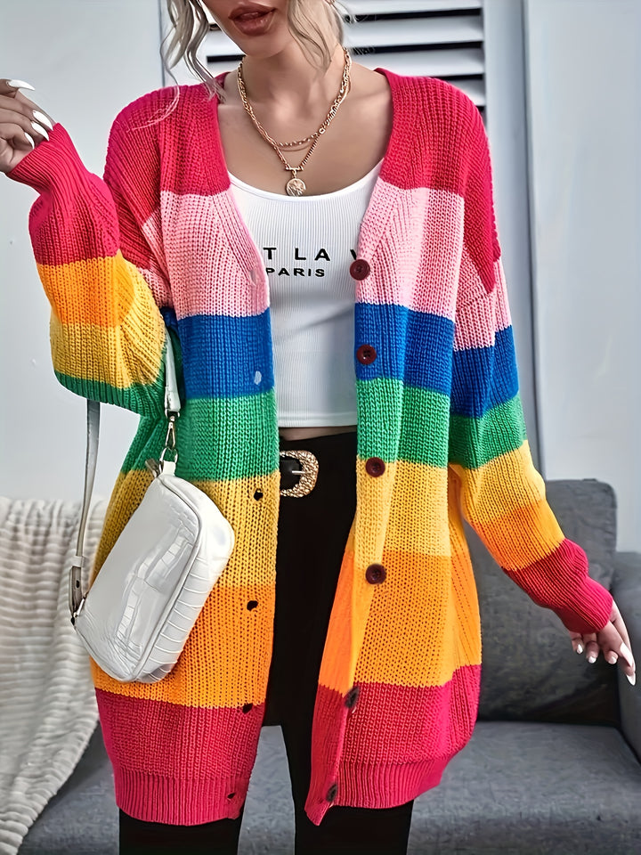 Rainbow Knit Cardigan