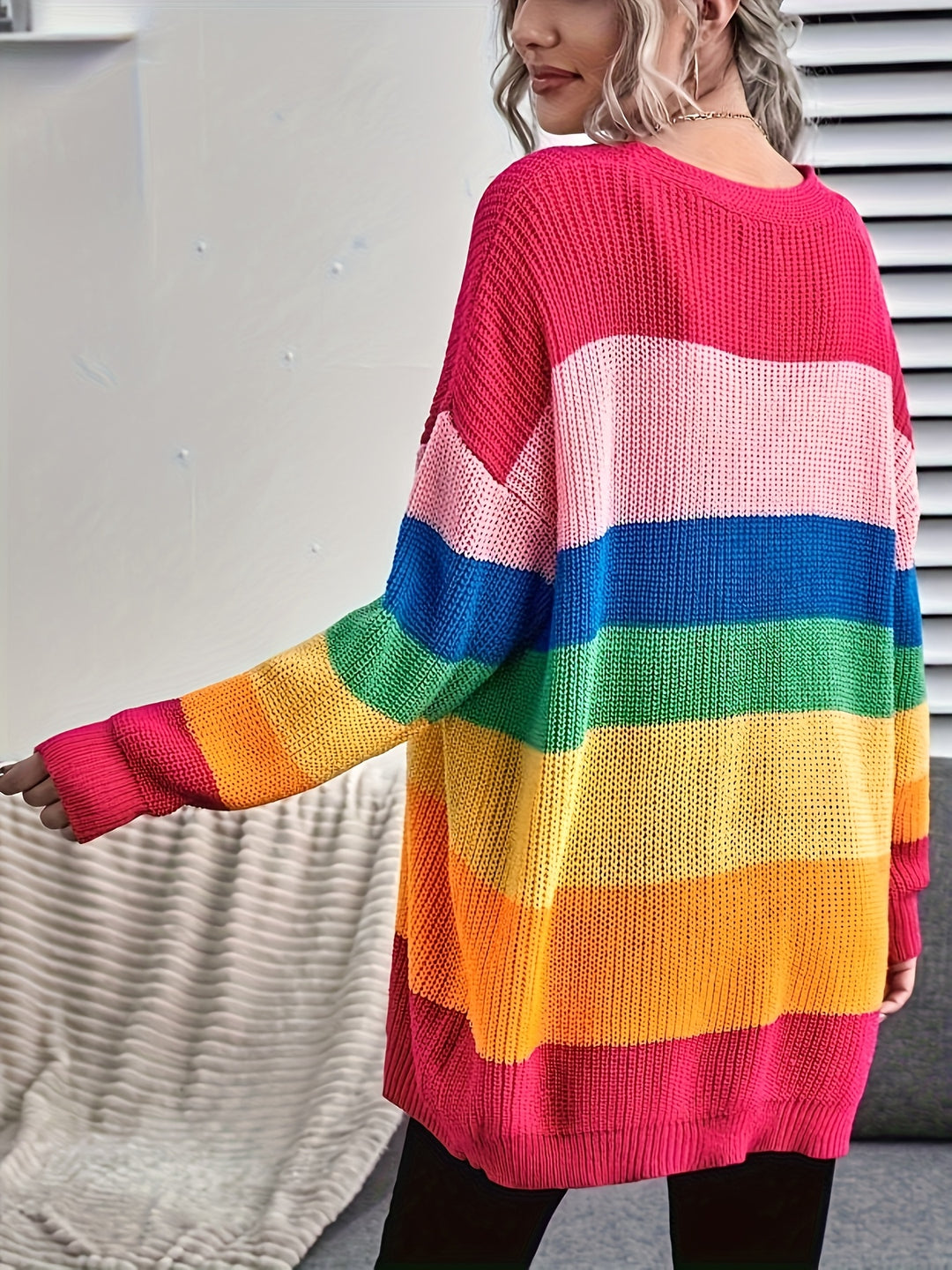 Rainbow Knit Cardigan
