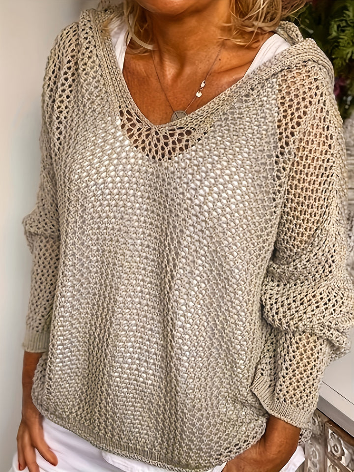 Meadow Open-Knit Hoodie