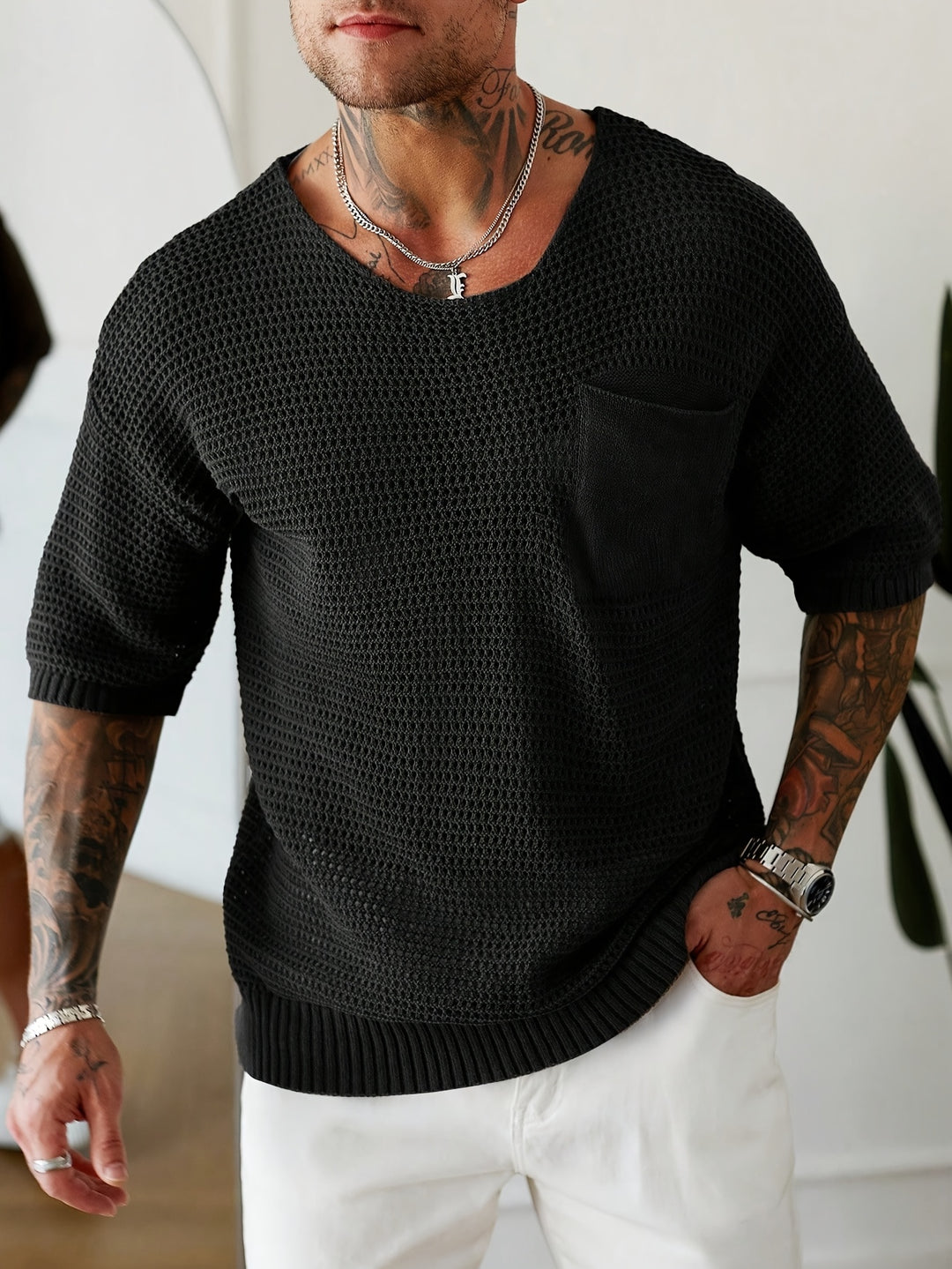 Cabo Open-Knit Tee