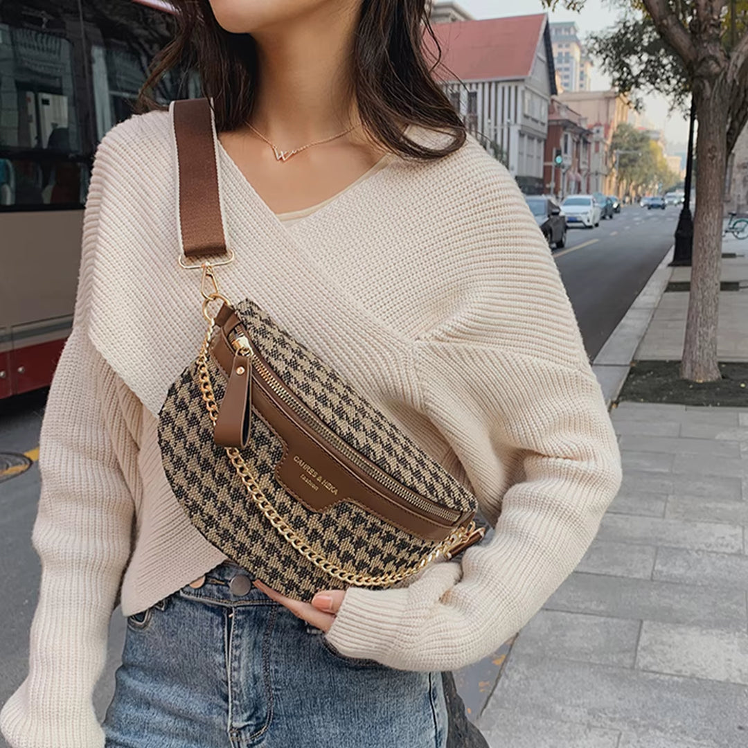 Jacquard Muse Chain Belt Bag